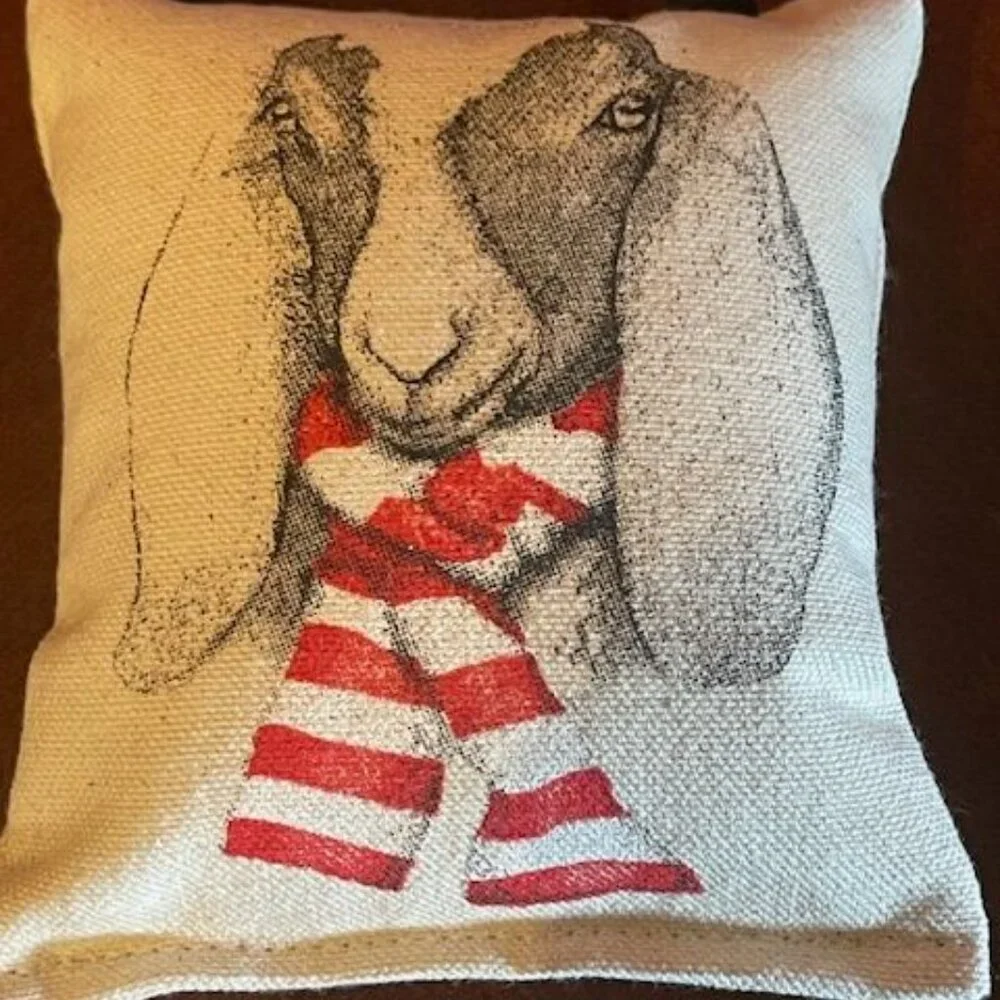 Decoration Eric & Christopher Goat Print Hanging‎ Mini Pillow
